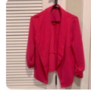 Pink Women’s Open Front Blazer